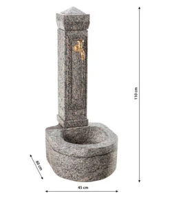 Dehner Granit-Gartenbrunnen Berlin, Ca. H110 Cm 9 Dehner Granit-Gartenbrunnen Berlin, Ca. H110 Cm -Pflanzenglück Geschäft 1618396 WE BG 001 GranitbrunnenBerlin