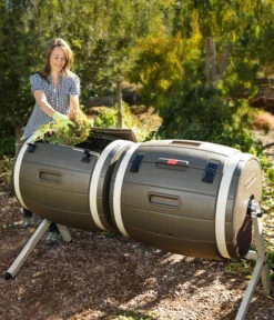 Lifetime Trommelkomposter 380 L, Ca. B165/H109/T79 Cm -Pflanzenglück Geschäft 2024354 WE MO 001 TrommelkompostBraun380L