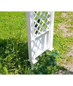 KHW Kunststoff-Rosenbogen Mit Erdspießen, Ca. B100/H207/T43 Cm -Pflanzenglück Geschäft 2546505 WE DE 001 KHWKunststoffRosenbogenmitErdspiessen100x43x207cmweiss