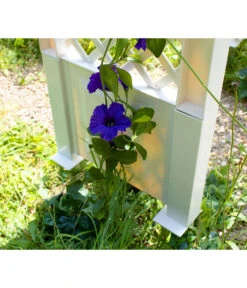 KHW Kunststoff-Rosenbogen Mit Erdspießen, Ca. B100/H207/T43 Cm -Pflanzenglück Geschäft 2546505 WE DE 002 KHWKunststoffRosenbogenmitErdspiessen100x43x207cmweiss