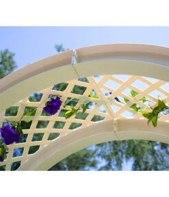 KHW Kunststoff-Rosenbogen Mit Erdspießen, Ca. B100/H207/T43 Cm -Pflanzenglück Geschäft 2546505 WE DE 004 KHWKunststoffRosenbogenmitErdspiessen100x43x207cmweiss