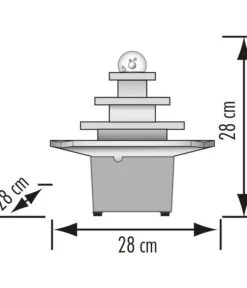 Seliger Zimmerbrunnen Mandala, Schiefer -Pflanzenglück Geschäft 2700318 WE DE 001 SeligerZimmerbrunnenMandala