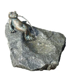 Rottenecker Granit-Gartenbrunnen Frosch Heinrich, Ø 55 X 60 Cm
