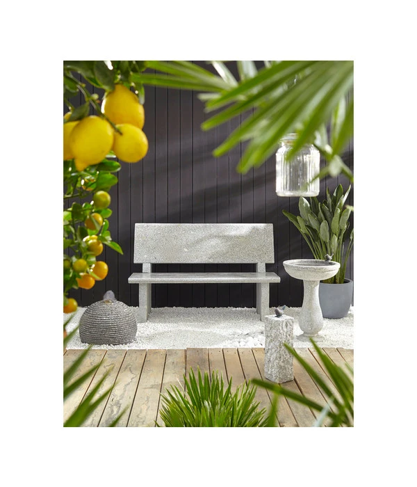 Dehner Granit-Vogeltränke, Ø42/H57 Cm 4 Dehner Granit-Vogeltränke, Ø42/H57 Cm – Bild 2