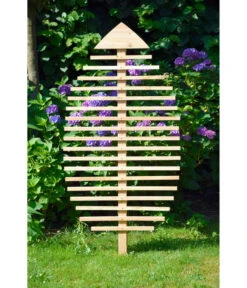 Dobar Rankhilfe In Blattform, Ca. B84/H160 /T6,5 Cm -Pflanzenglück Geschäft 4155099 WE MO 001 DobarGrosseRankhilfeinBlattform