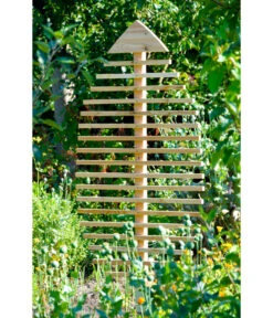 Dobar Rankhilfe In Blattform, Ca. B84/H160 /T6,5 Cm -Pflanzenglück Geschäft 4155099 WE MO 004 DobarGrosseRankhilfeinBlattform