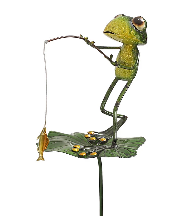 Dehner Metall-Dekostab Frosch Adrian, Ca. H111,5 Cm 3 Dehner Metall-Dekostab Frosch Adrian, Ca. H111,5 Cm