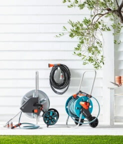 GARDENA Metall-Schlauchwagen CleverRoll M Set 19 GARDENA Metall-Schlauchwagen CleverRoll M Set -Pflanzenglück Geschäft 4266581 WE MO 006 Metallschlauchwagen