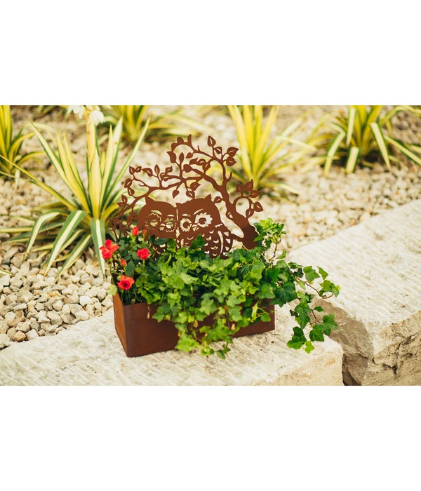 Ferrum Metall-Eulenpaar Zum Bepflanzen, Ca. B39/H48,5/T14,5 Cm 4 Ferrum Metall-Eulenpaar Zum Bepflanzen, Ca. B39/H48,5/T14,5 Cm – Bild 2