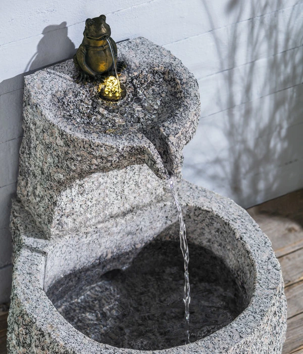 Dehner Granit-Gartenbrunnen Froschkönig, Ca. Ø50/H55 Cm 9 Dehner Granit-Gartenbrunnen Froschkönig, Ca. Ø50/H55 Cm – Bild 7