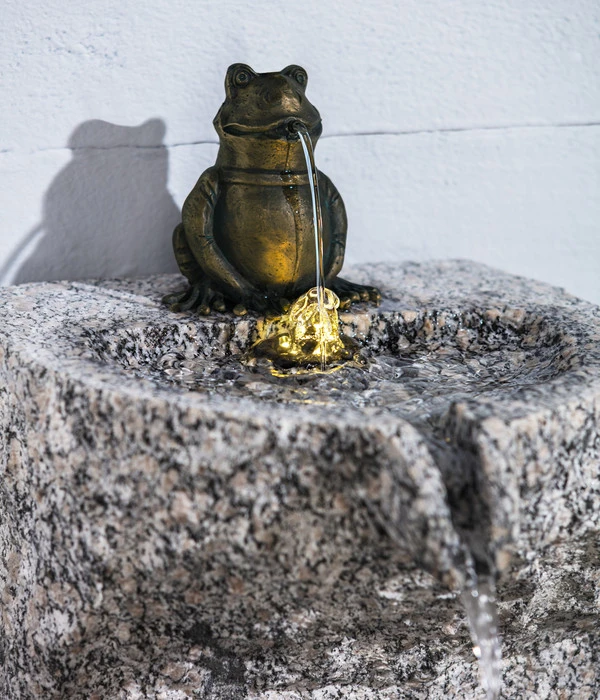 Dehner Granit-Gartenbrunnen Froschkönig, Ca. Ø50/H55 Cm 10 Dehner Granit-Gartenbrunnen Froschkönig, Ca. Ø50/H55 Cm – Bild 8