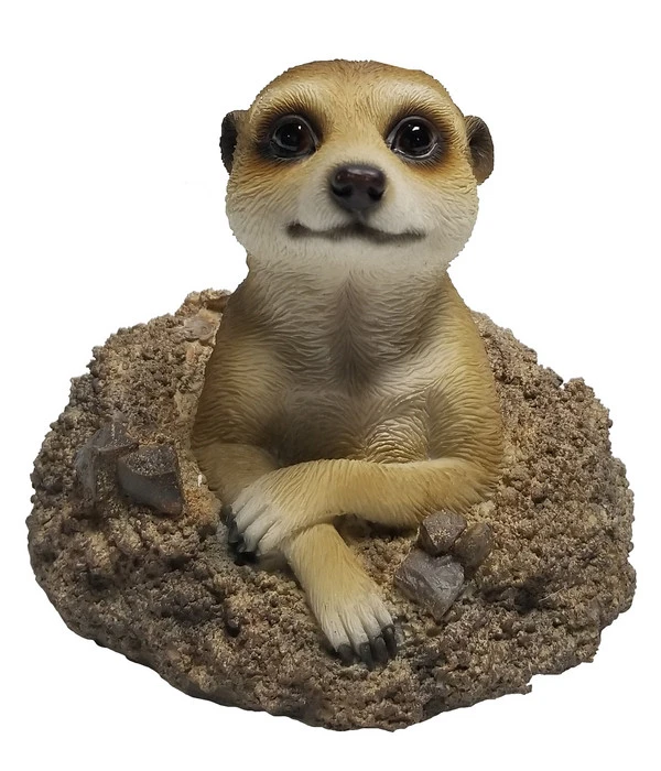 Dehner Polyresin-Erdmännchen Erde, Ca. B15/H12,4/T14,5 Cm 3 Dehner Polyresin-Erdmännchen Erde, Ca. B15/H12,4/T14,5 Cm