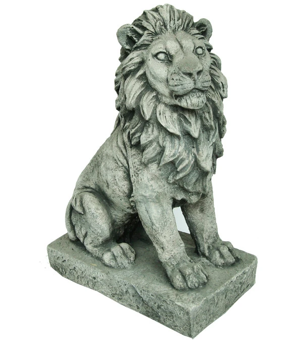 Denscho Stein-Löwe, 35 Cm, Rechts Schauend 3 Denscho Stein-Löwe, 35 Cm, Rechts Schauend