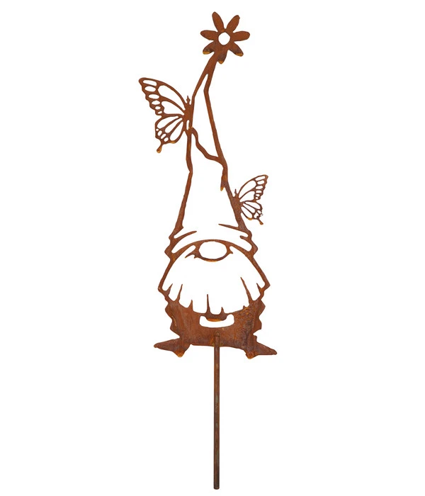 Badeko Metall-Wichtel Timo Mit Schmetterling, Ca. H50 Cm 3 Badeko Metall-Wichtel Timo Mit Schmetterling, Ca. H50 Cm