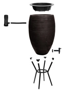 Capi Europe Kunststoff-Regentonne Rib, 130 L 18 Capi Europe Kunststoff-Regentonne Rib, 130 L -Pflanzenglück Geschäft 6695100 WE DE 004 RegentonneRibSchwarz130