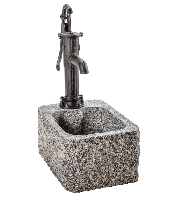 Dehner Granit-Gartenbrunnen Bregenz, Ca. B65/H91/T45 Cm 3 Dehner Granit-Gartenbrunnen Bregenz, Ca. B65/H91/T45 Cm