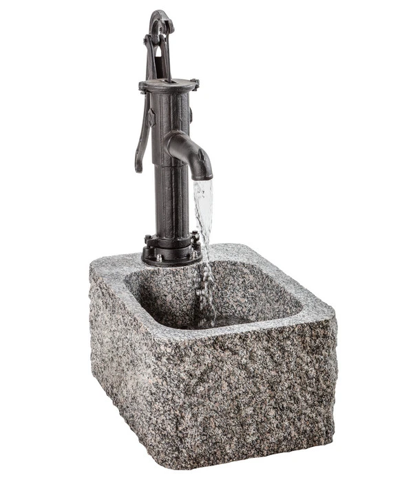 Dehner Granit-Gartenbrunnen Bregenz, Ca. B65/H91/T45 Cm 4 Dehner Granit-Gartenbrunnen Bregenz, Ca. B65/H91/T45 Cm – Bild 2