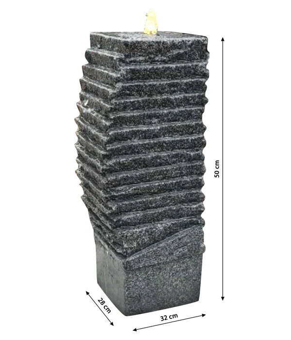 Dehner Granit-Gartenbrunnen Slap, Ca. B32/H50/T28 Cm 5 Dehner Granit-Gartenbrunnen Slap, Ca. B32/H50/T28 Cm – Bild 3