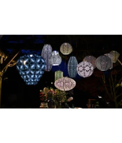 Lumiz Solar-Lampion Bulb Fan Taupe, Ca. Ø16/H20 Cm -Pflanzenglück Geschäft 6814206 WE MO 001 Solarleuchte 1