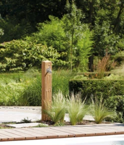 Garantia Kunststoff-Wasserzapfsäule Wood, Ca. H100 Cm -Pflanzenglück Geschäft 6970339 WE MO 002 GarantiaWoodWasserzapfsaeulecaH100cm