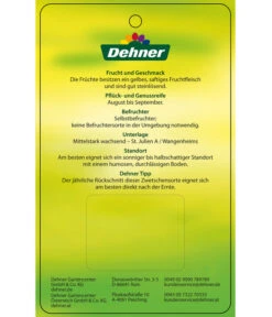 Zwetschge 'Kulinaria-Toptaste' 9 Zwetschge 'Kulinaria-Toptaste' -Pflanzenglück Geschäft 7763881 ZwetscheKulinariaToptaste Etikett 2